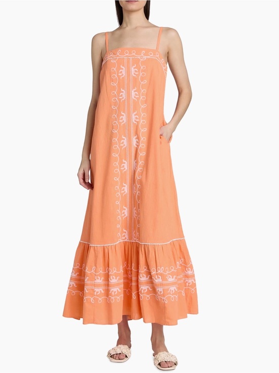 Lilly Pulitzer Dresses & Skirts - NWOT Lilly Pulitzer Linen Rozalie Dress Size 12 in Papaya Frond Fantasy